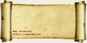 Jana Mošorinac vizit kartica